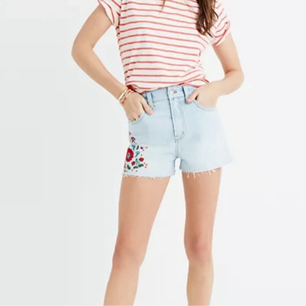 Madewell The Perfect Short Embroidered Edition Size 25